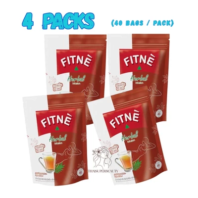 4 Packs Fitne Herbal Tea Weight Loss Slimming Original Diet Detox Bag Infusion - Image 1 of 4