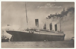 TITANIC  der gesunkene Oceandampfer, alte Foto AK ca. 1912 - Bild 1 von 2