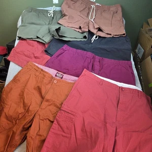 Lot of 7 Mens Shorts XXL 2XL Chinos Hike Camp Fish Casual Outdoors Short Pants - Picture 1 of 8