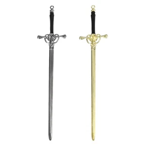 2 Pcs Sword Bookmark, Metal Bookmarks with Black Handle, Black, Gold - Imagen 1 de 6