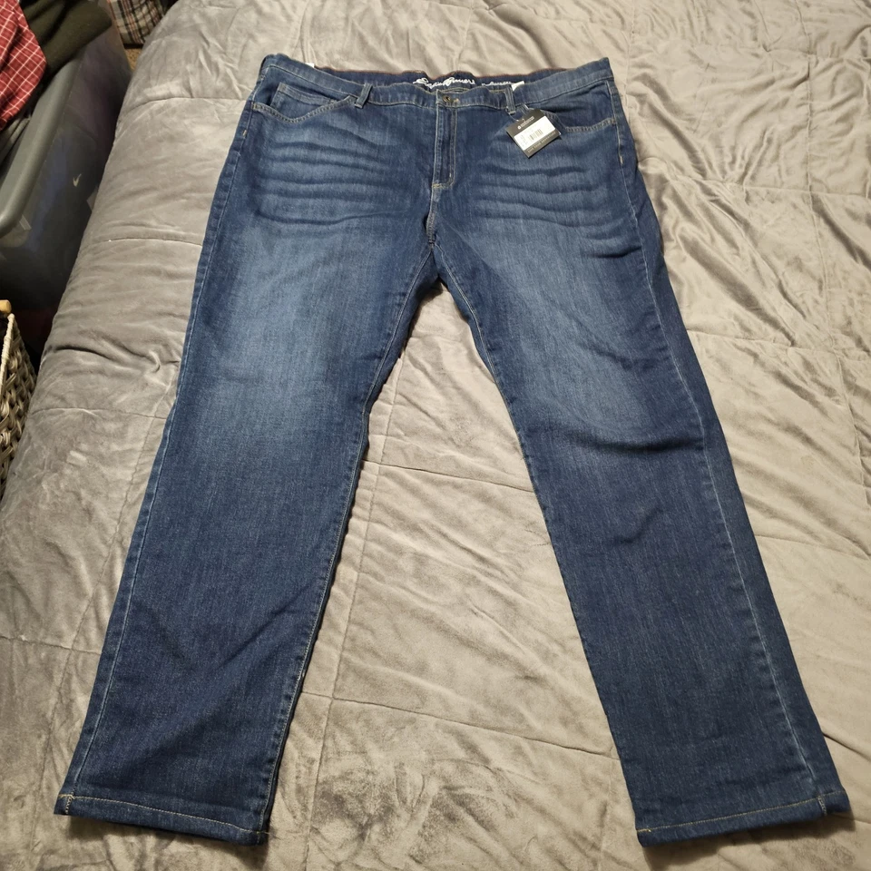 NEW Eddie Bauer Flannel Lined Jeans Womens Sz 18 Boyfriend Fit Denim NWT - Image 1 of 4