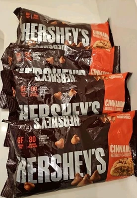 Raro lote de 4! Chips para hornear canela Hershey’s 10 oz. Bolsa mejor antes 11/2025 Foto 1 de 4