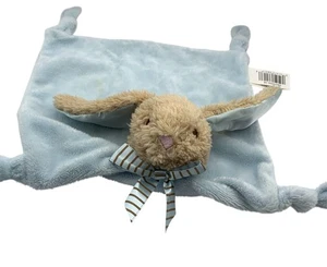 Dan Dee Bunny blau Baby Sicherheitsdecke geknotetes Kaninchen 13 Zoll Rassel Plüsch Lovey - Bild 1 von 9