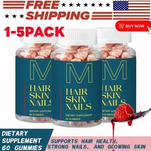 Gomma Capelli Pelle e Unghie -Supporta Capelli Sani -Vitamine Biotina Vegana - Foto 1 di 13