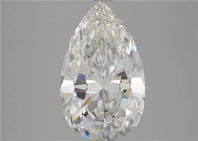 Pear Cut 3.02 Carat Cert. GIA Natural Mined Diamond Loose H color VVS2 clarity - Image 1 of 2