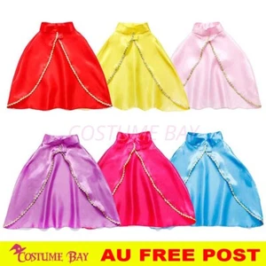 Niñas Princesa Capa Capa Disfraz Cuento Semana Halloween Cumpleaños Multicolor - Imagen 1 de 8