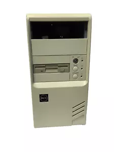 Vintage Beige AT Tower Computer Case- Turbo Button - Picture 1 of 7