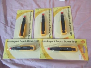 Lot of Five Non-impact no impact non impact Punch Down Tool  NEW Hanlong Tools - Picture 1 of 5