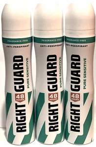 RIGHT GUARD 48HR SENSITIVE ANTI-PERSPIRANT 250ML WOMAN 3 PACK MADE IN GERMANY - Picture 1 of 2