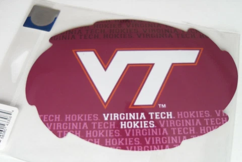 NCAA 1 Pair Virginia Tech Hokies Magnets 6 7/16" Wide x 4 3/8" High Cover