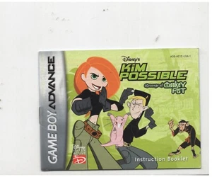 Kim Possible Legend of Monkey Fist GBA MANUAL ONLY Authentic Original - Picture 1 of 1