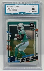 2023 Panini Optic De’Von Achane Dolphins Rated Rookie Card #269 Gem Mint 10! - Picture 1 of 1
