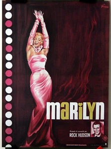 MARILYN,documentaire présenté par ROCK HUDSON, MONROE, poster - Photo 1/1