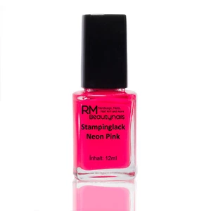 12ml Stamping Lack Neon Pink Stempellack Nagellack Nail Art Konad Stampinglack - Bild 1 von 1