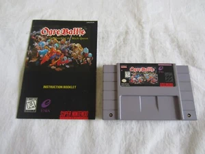 Ogre Battle: The March of the Black Queen SNES Super Nintendo Cartridge + Manual - Picture 1 of 6