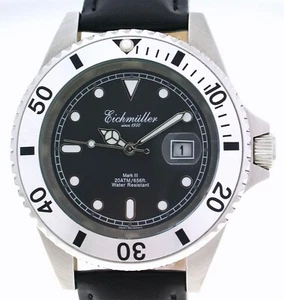 Sportlich-elegante Eichmüller Edelstahl Taucheruhr 43 mm Herrenuhr 20 ATM WR - Bild 1 von 4