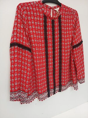 Blusa ligera para mujer talla UK 18 detalle bordado por Falmer Heritage BNWT. Foto 1 de 4
