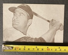 1947-66 BASEBALL EXHIBIT CARD JIM GENTILE STAT-BACK (DS) 51222C