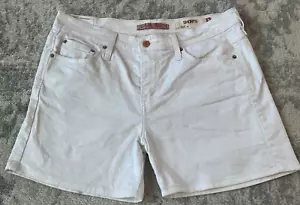 Levis 515 Denim Jean Shorts Womens 12 White Casual Beach Summer 4" Inseam - Picture 1 of 10