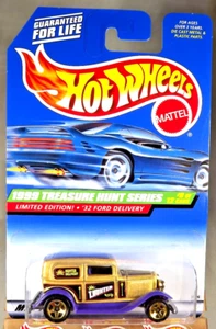 1999 Hot Wheels #937 Treasure Hunt Series 9/12 '32 FORD DELIVERY Gold w/Gold 5Sp - Picture 1 of 5