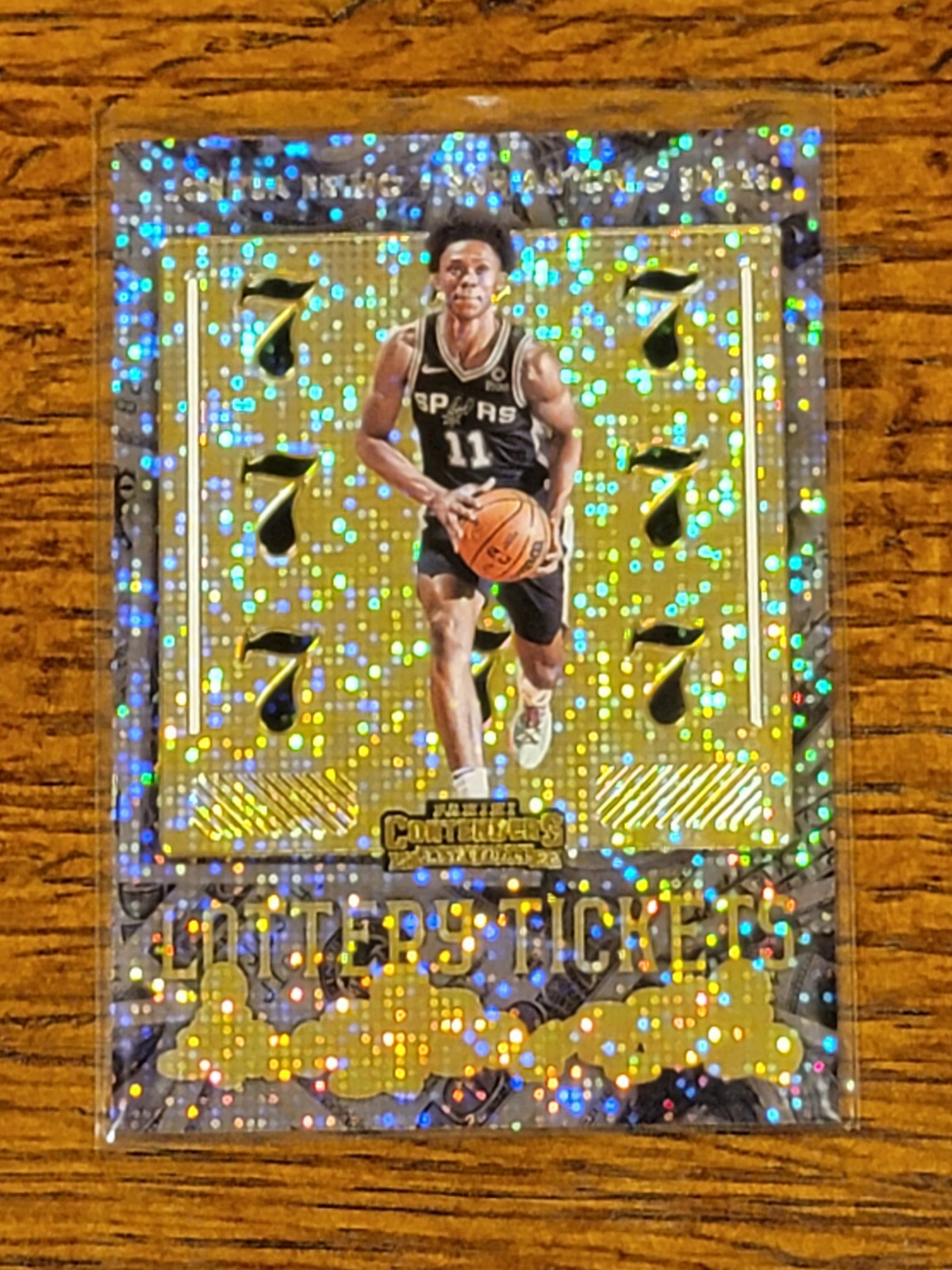 JOSHUA PRIMO 2021-22 PANINI CONTENDERS LOTTERY TICKET #12 RC SPURS ROOKIE