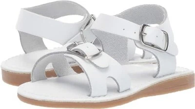 Sandalia Bebé Ciervo Bebé Niñas 100% Cuero, Blanca, Talla 2 (3-6 Meses) Nueva Con Etiquetas Foto 1 de 4