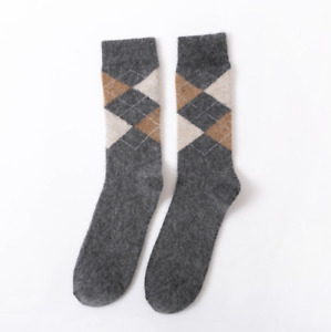 Men Angora 100% Wool Cashmere Sock Comfortable Warm Winter Long Socks US 7-12
