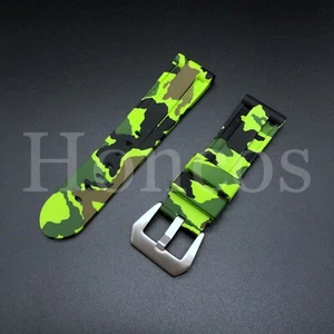 26MM RUBBER WATCH BAND STRAP FITS FOR INVICTA 10305 18202 PRO DIVER CAMO L/GREEN - Picture 1 of 4