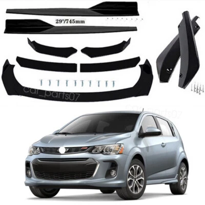 For Chevrolet Sonic 2012-2020 Front Bumper Spoiler Body Kit Side Skirt Rear Lip Foto 1 de 4
