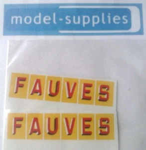 French Dinky 581 GMC "Fauves" reproduction decals - Picture 1 of 1