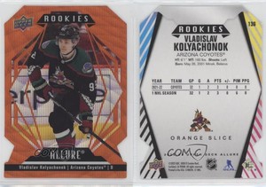 2022-23 Allure Rookies Orange Slice Die-Cut Vladislav Kolyachonok #136 Rookie RC