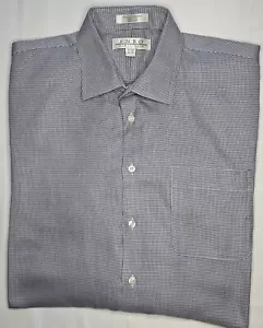 Mens Enro Non Iron Long Sleeve Button Up w Geometric Pattern Size 17 1/2 34-35 - Picture 1 of 2