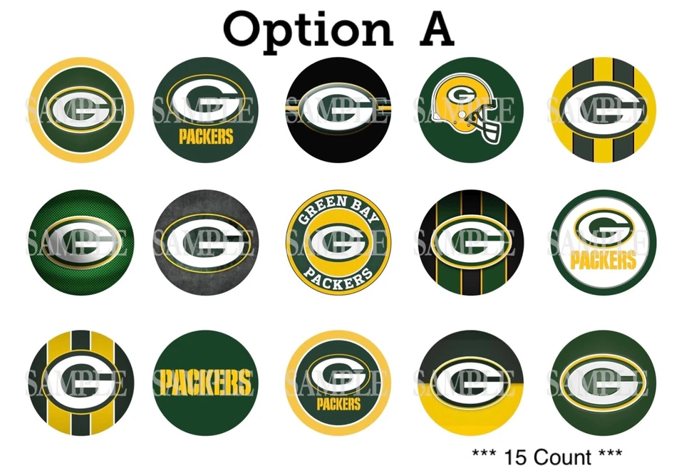 15 imágenes precortadas de tapa de botella de 1 pulgada de equipos de fútbol americano de la NFL (71 opciones) Foto 1 de 1