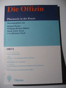 Die Offizin, Pharmazie in der Praxis, Thieme Verlag, Neue Arzneimittel, 1987/1 - Bild 1 von 3