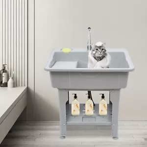 Freestanding Laundry &Washboard Garage Sink Utility Bowl Wash Tub Basin Mustee - Picture 1 of 19