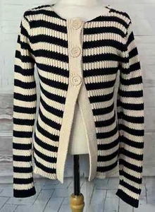 Marks and Spencer Indigo Collection Girls Blue Beige Knit Sweater Sz. 11 12 YRS - Picture 1 of 8