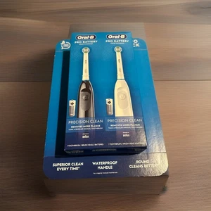 Oral-B DUO PACK Pro Akku Precision Clean Elektrische Zahnbürste - Schwarz & Weiß - Bild 1 von 2
