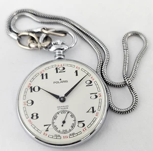 Vintage Pocket Watch Swiss POLARIS 17 JEWELS - Picture 1 of 14