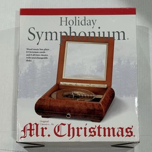 Mr Christmas Musical Holiday Symphonium 2002 Music Box w/16 Discs New Open Box - Picture 1 of 20