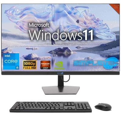 All IN One I5 24 " Windows 11 RAM 8 GB SSD 240 Desktop Computer Editing Gaming - Image 1 of 4