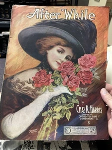 Paquete de 3 partituras vintage 11x14 anteriores a 1920 - Imagen 1 de 3