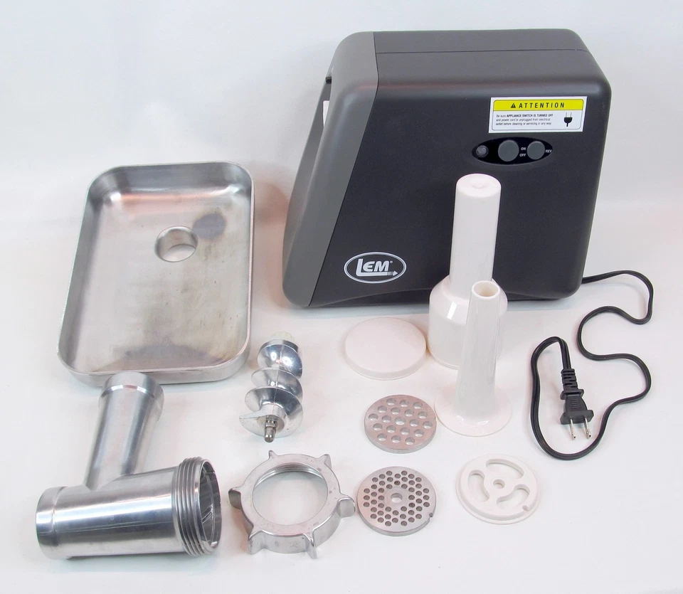 LEM #8 1224 Countertop Meat Grinder Sausage Stuffer | 575 Watt | No Knife Blade - Image 1 of 4