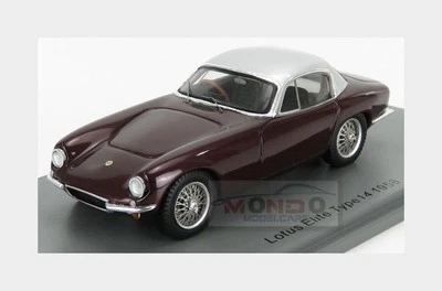 1:43 Spark Lotus Type 14 Coupe 1958 Bordeaux Silver S5064 Modellino - Immagine 1 di 2