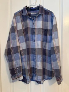 Tommy Bahama - Men’s Denim Checked L/S Button Down Shirt. Size XL - Picture 1 of 10