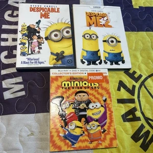 Despicable Me/ Minions DVD/Blu Ray Set Of 3 - Picture 1 of 1