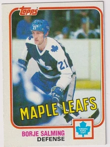 1981-82 Topps NHL #33 Borje Salming Maple Leafs HOF - Bild 1 von 2