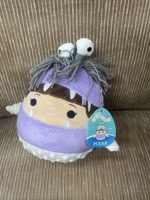 New Squishmallows Disney Pixar Boo 8” inch w/ Tag Monsters Inc. Units Soft Plush - Image 1 of 4