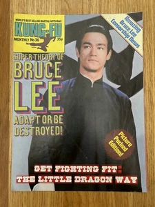 Kung Fu Monthly Bruce Lee Vintage KFM Poster Magazine No.36 UK Release - VGC - Bild 1 von 10