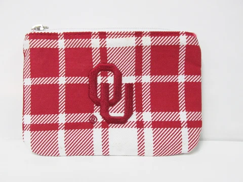 Oklahoma "OU" Branded Clutch/Coin Purse Brand New * with Drivers License Window Cover