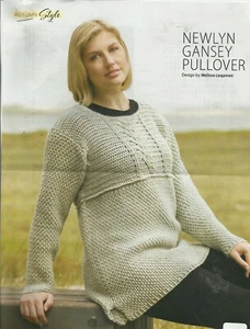 G0077 NEWLYN GANSEY PULLOVER MODELLO UNCINETTO - Foto 1 di 2